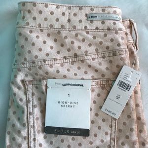 Pilcro Peach High-Rise Skinny jeans